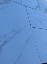 Load image into Gallery viewer, Calacatta Porcelain Tile Look With Gray Veins 12x24 Matte Finish Wall Floor application $2.79sf
