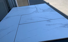Load image into Gallery viewer, Calacatta Porcelain Tile Look With Gray Veins 12x24 Matte Finish Wall Floor application $2.79sf