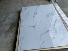 Load image into Gallery viewer, Modern Staturio Polished Porcelain Carrara Vein Tile Glossy 12x24
