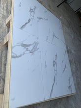 Load image into Gallery viewer, Modern Staturio Polished Porcelain Carrara Vein Tile Glossy 12x24
