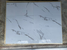 Load image into Gallery viewer, Modern Staturio Polished Porcelain Carrara Vein Tile Glossy 12x24
