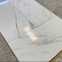 Load image into Gallery viewer, Carrara Polished Wall Floor Porcelain Tile White With Gray Veins Only $3.97 Per Sf
